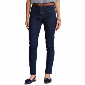 Polo Ralph Lauren Tompkins Jeans Womens Size 28 Dark Blue Mid Rise Skinny